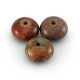 Natural stone bead Quartzite rondelle 5x8mm Multicolour Sienna Red